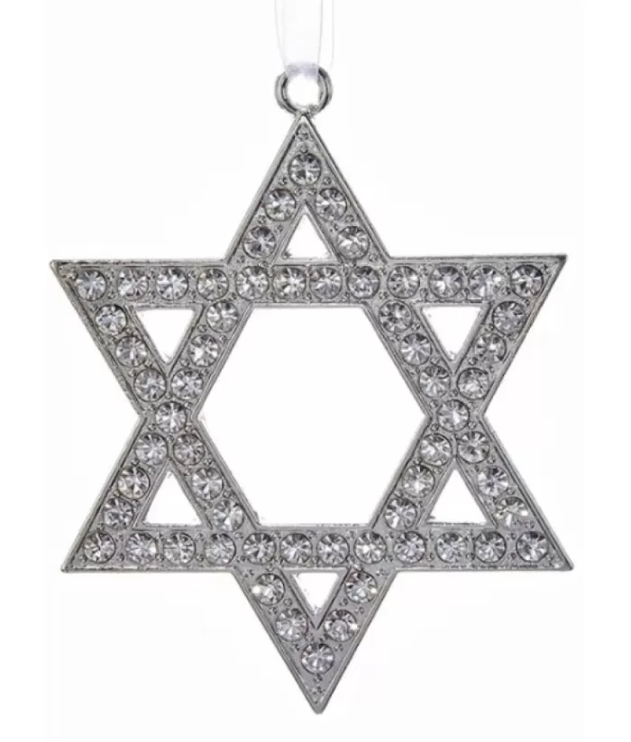 Boutique de Noël Silver Star Of David Ornament