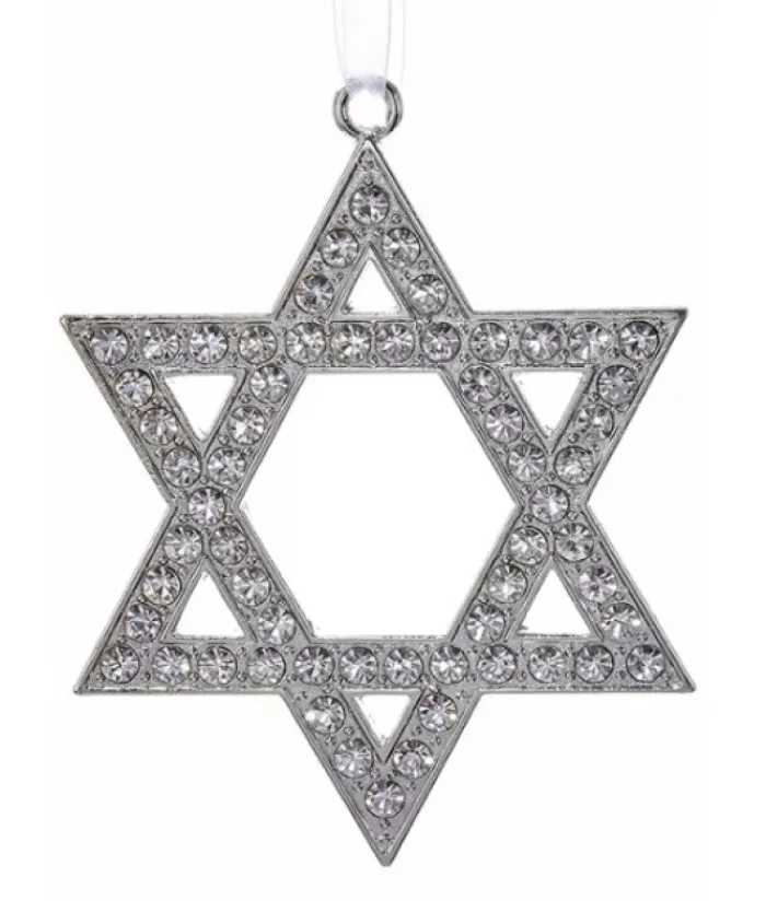 Boutique de Noël Divers*Silver Star Of David Ornament