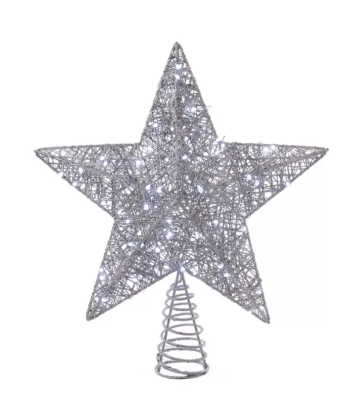 Boutique de Noël Silver Star Tree Top Led