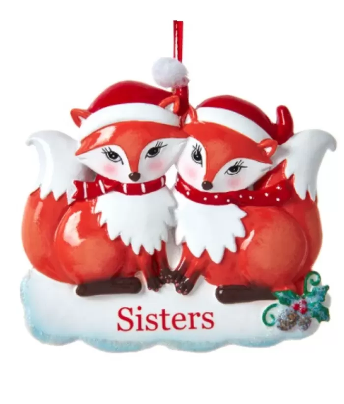 Boutique de Noël Famille & Amitiés*Sisters'' Fox Ornament