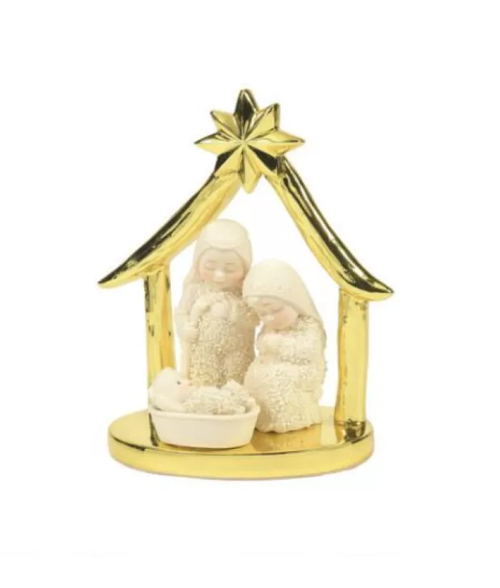 Boutique de Noël Religion & Creches*Snowbabies Gold Nativity