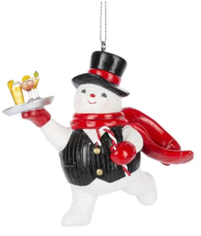 Boutique de Noël Snowman Bartender, Happy Hour, Ornament