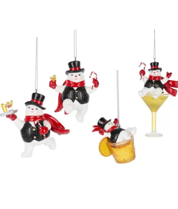 Boutique de Noël Snowman Bartender, Happy Hour, Ornament