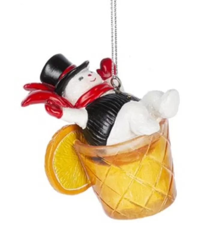 Boutique de Noël Snowman Bartender, Happy Hour, Ornament