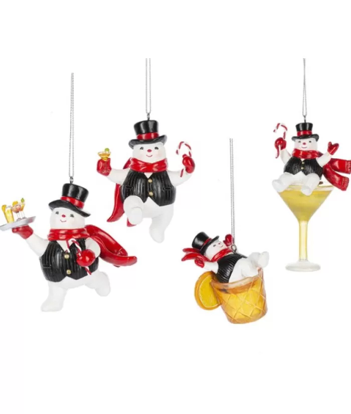 Boutique de Noël Bonhommes De Neige*Snowman Bartender, Happy Hour, Ornament