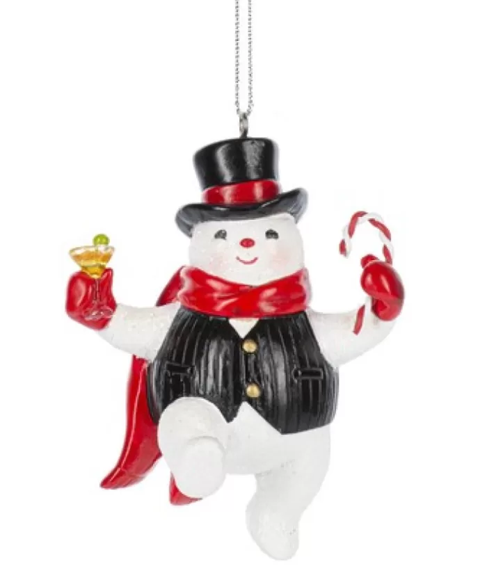 Boutique de Noël Bonhommes De Neige*Snowman Bartender, Happy Hour, Ornament