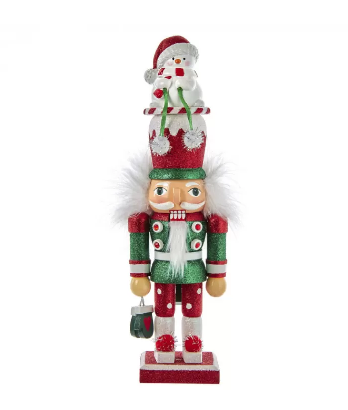 Boutique de Noël Divers*Snowman Hat Nutcracker 12" Tall