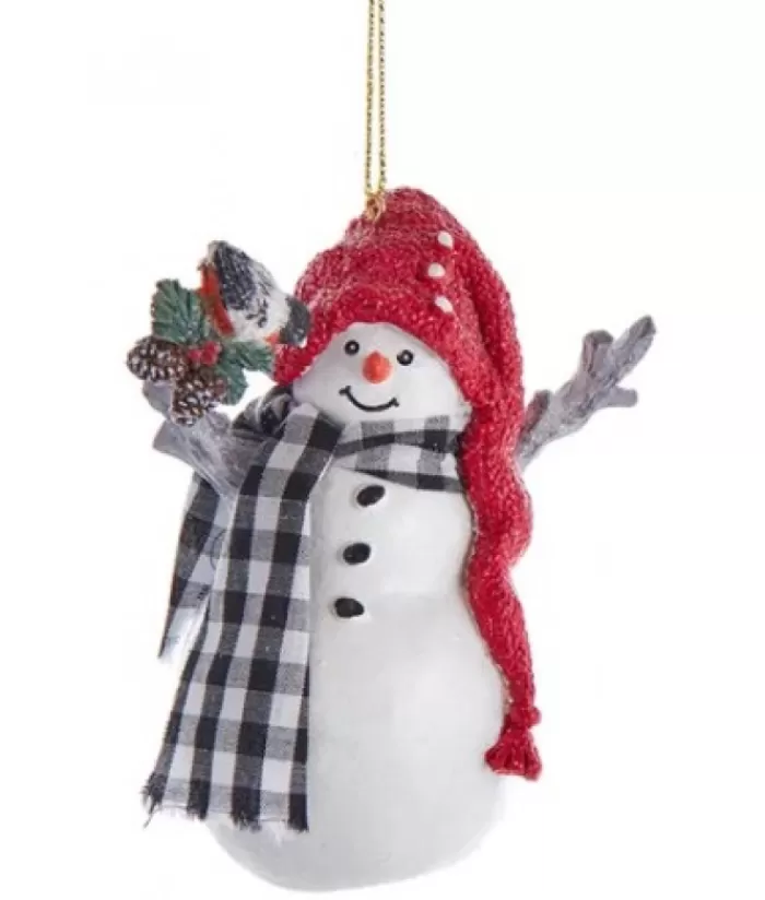 Boutique de Noël Divers*Snowman Ornament With Bird