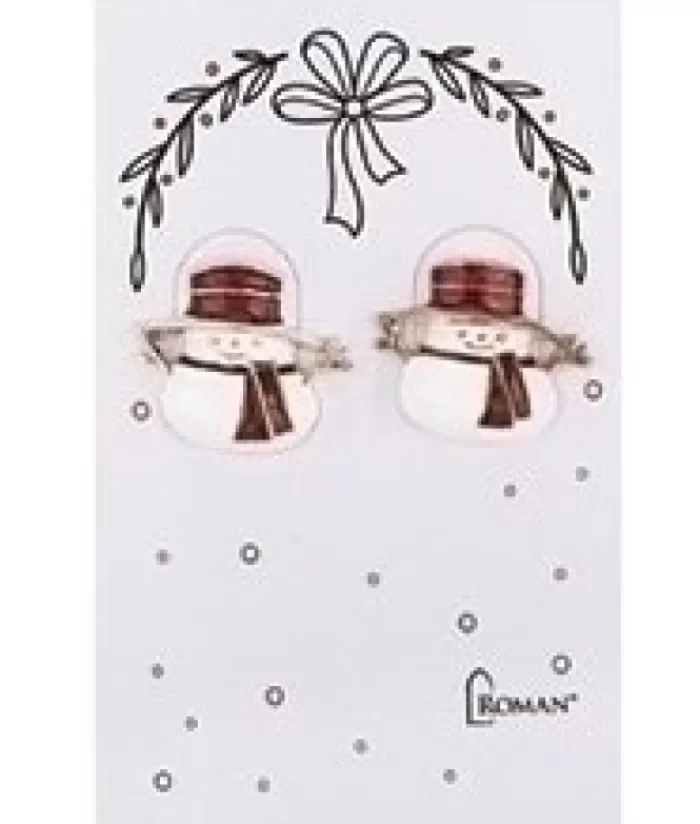 Boutique de Noël Bijoux*Snowman Shaped Earrings.