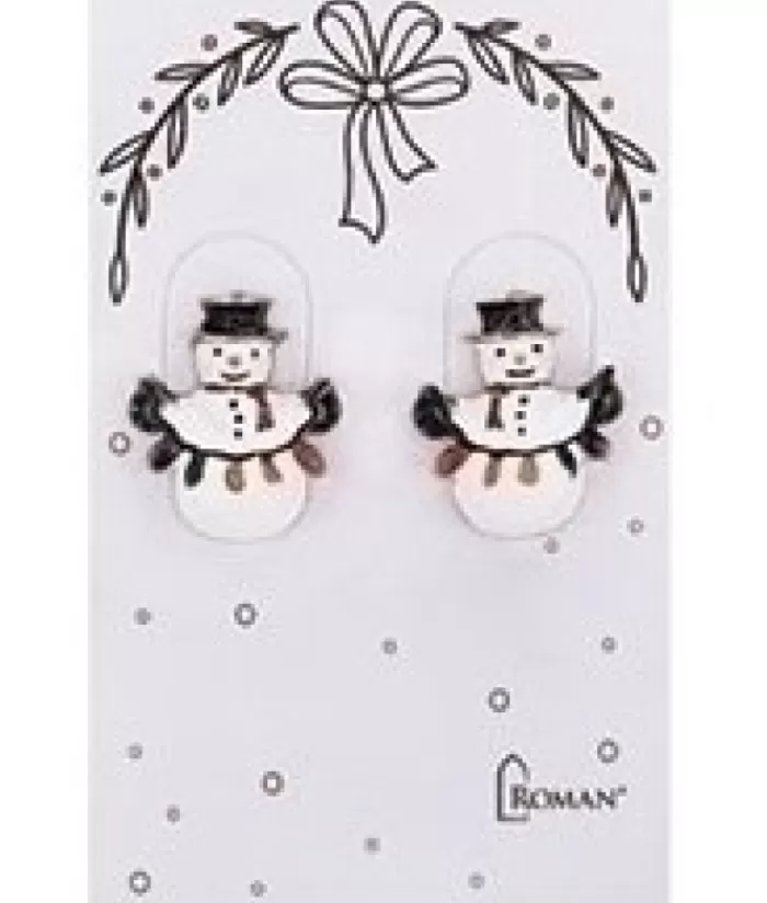 Boutique de Noël Bijoux*Snowman Shaped Earrings.