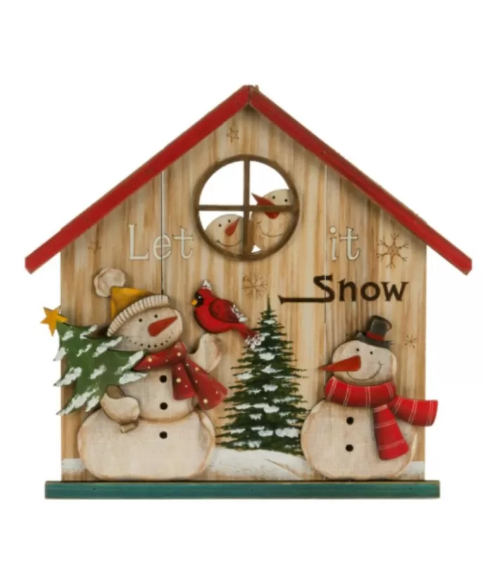 Boutique de Noël Snowman Wooden House