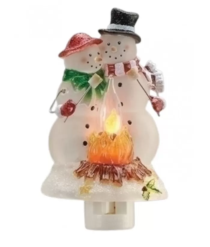 Boutique de Noël Veilleuses*Snowmen With Marshmallows Night Light