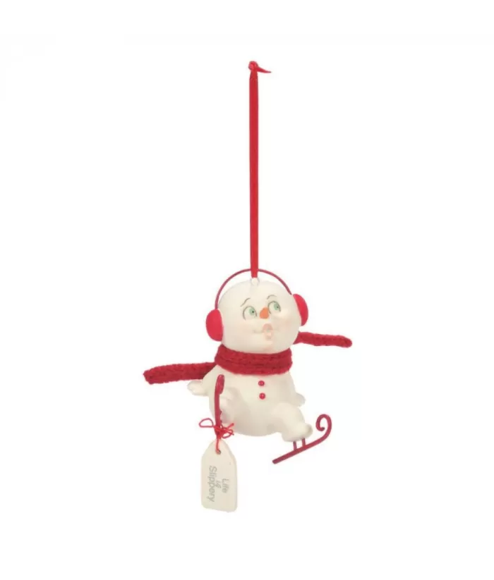 Boutique de Noël Snowpinions ''Life Is Slippery'' Ornament