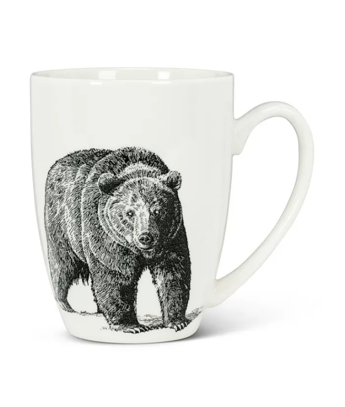 Boutique de Noël Vaisselle Souvenirs*Souvenir Mug, With A Black Bear Design