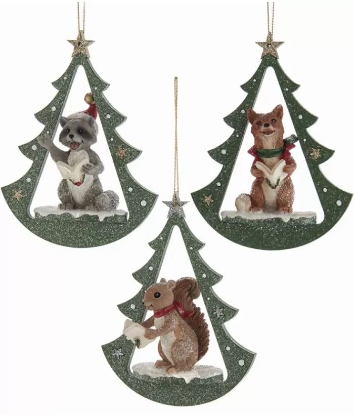 Boutique de Noël Animaux*Squirrel In Arch Ornament