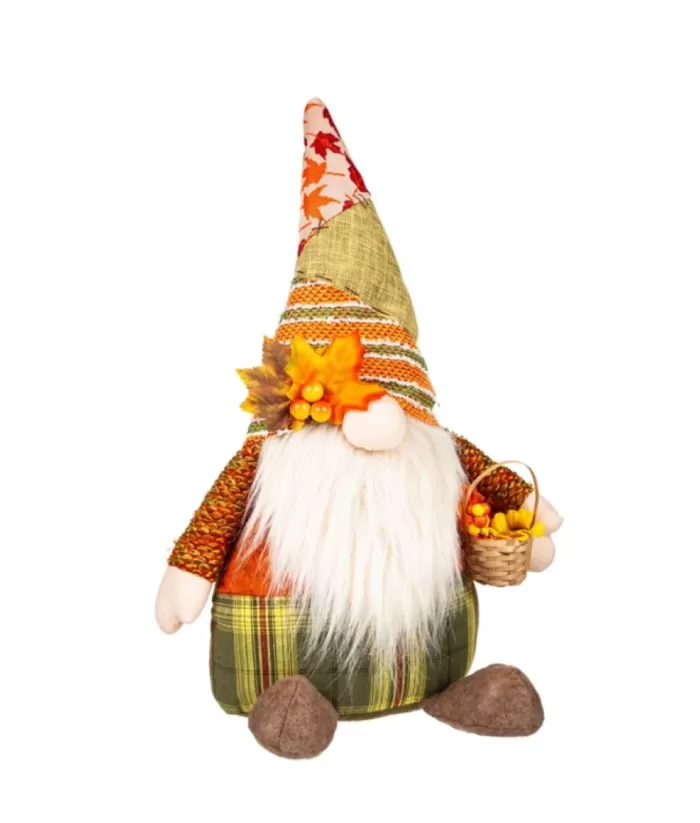 Boutique de Noël Table Ornament, Autumn Gnome In Plush