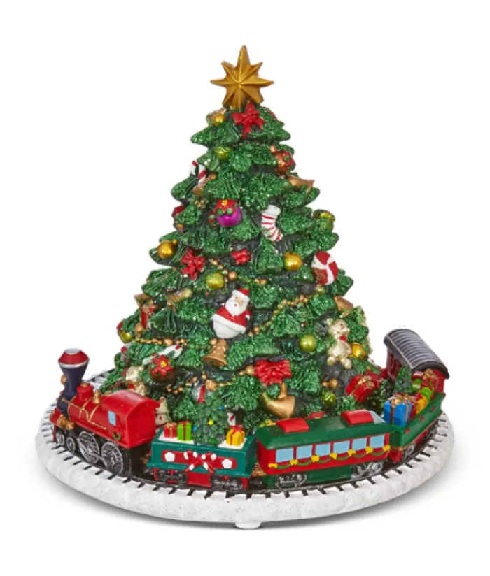 Boutique de Noël Pièces Animées Musicales*Table Ornament, Clockwork Animated Musical Tree, Measures 6 Inches Tall.