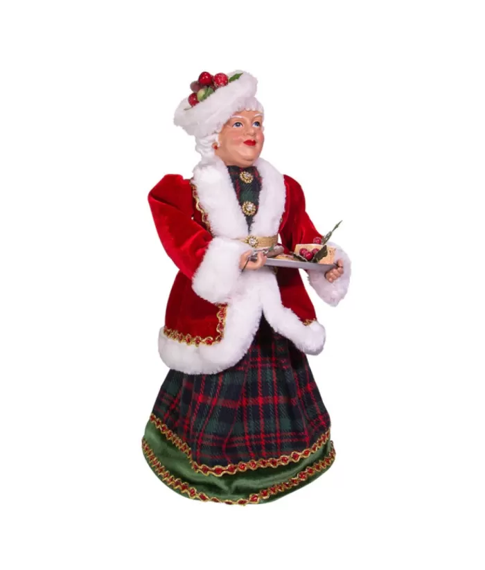 Boutique de Noël Table Ornament, Mrs. Claus With Treats