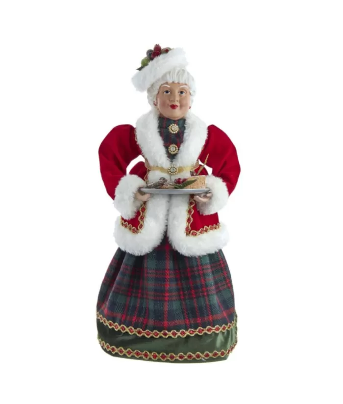 Boutique de Noël Table Ornament, Mrs. Claus With Treats