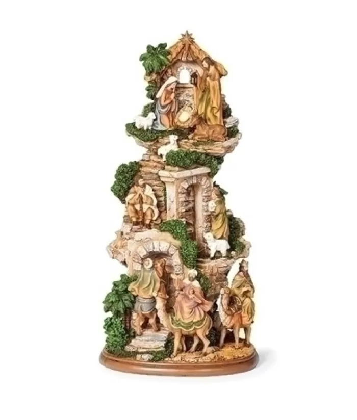 Boutique de Noël Divers*Table Ornament, The Nativity Scene, On 3 Levels