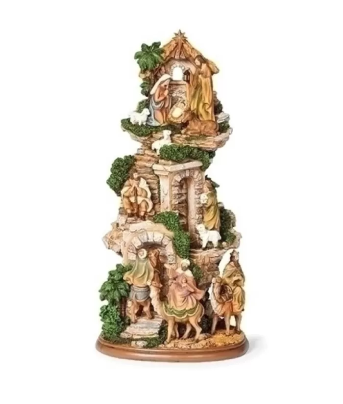 Boutique de Noël Table Ornament, The Nativity Scene, On 3 Levels