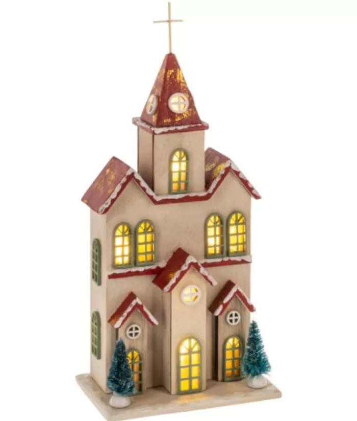 Boutique de Noël Villages Nordiques*Table Piece, Ornament, Nordic Villages, Alpine Style Church