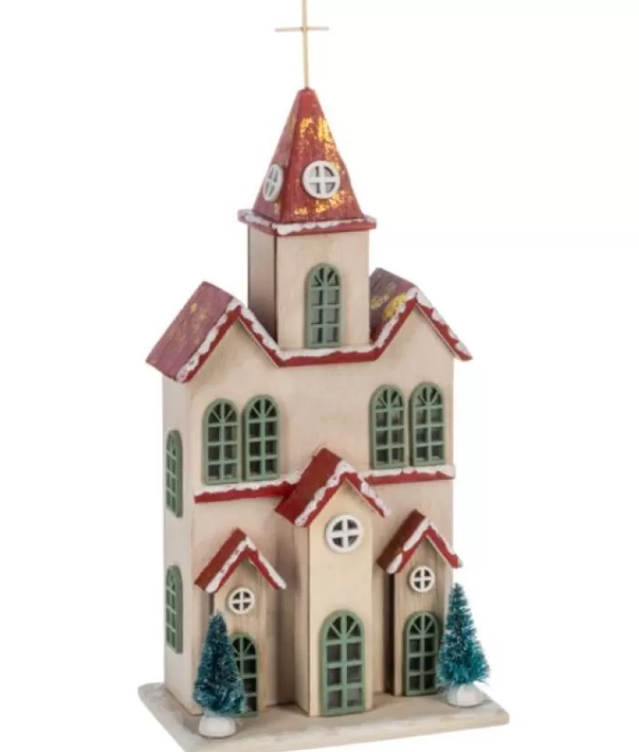 Boutique de Noël Villages Nordiques*Table Piece, Ornament, Nordic Villages, Alpine Style Church