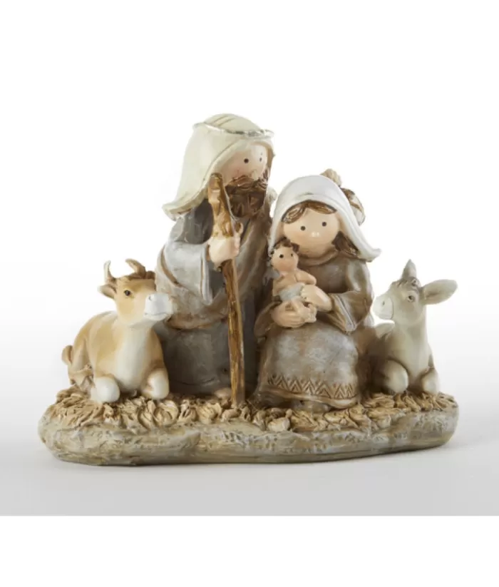 Boutique de Noël Table Piece, Rustic Nativity Scene Figurine, 3.5 Inches