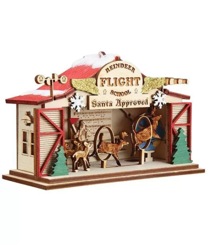 Boutique de Noël Produits Usb & Del*Table Piece, Santa'S Reindeer Flight School