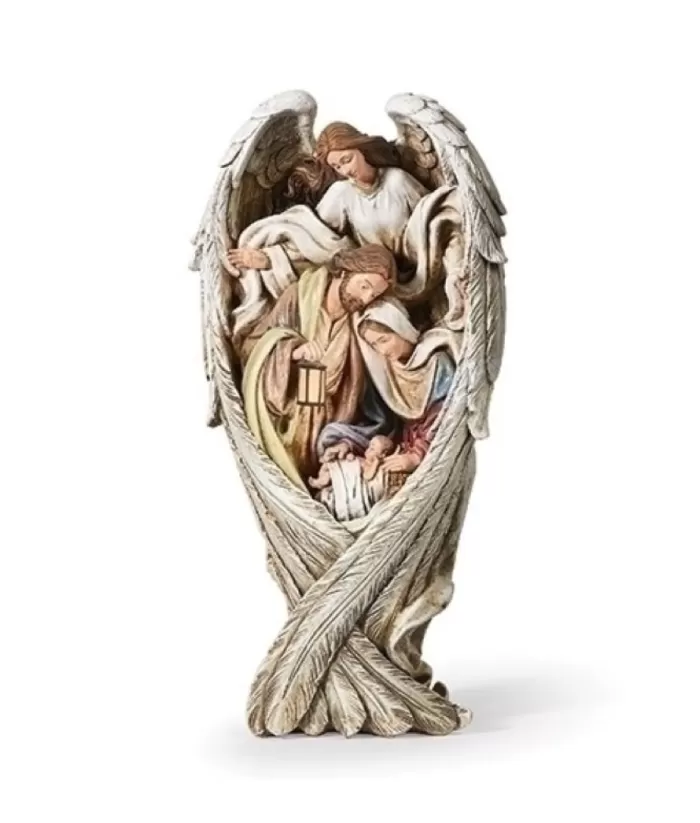 Boutique de Noël Table Piece, The Holy Family With Guardian Angel