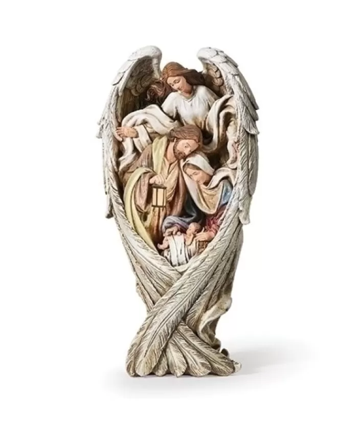 Boutique de Noël Religion & Creches*Table Piece, The Holy Family With Guardian Angel