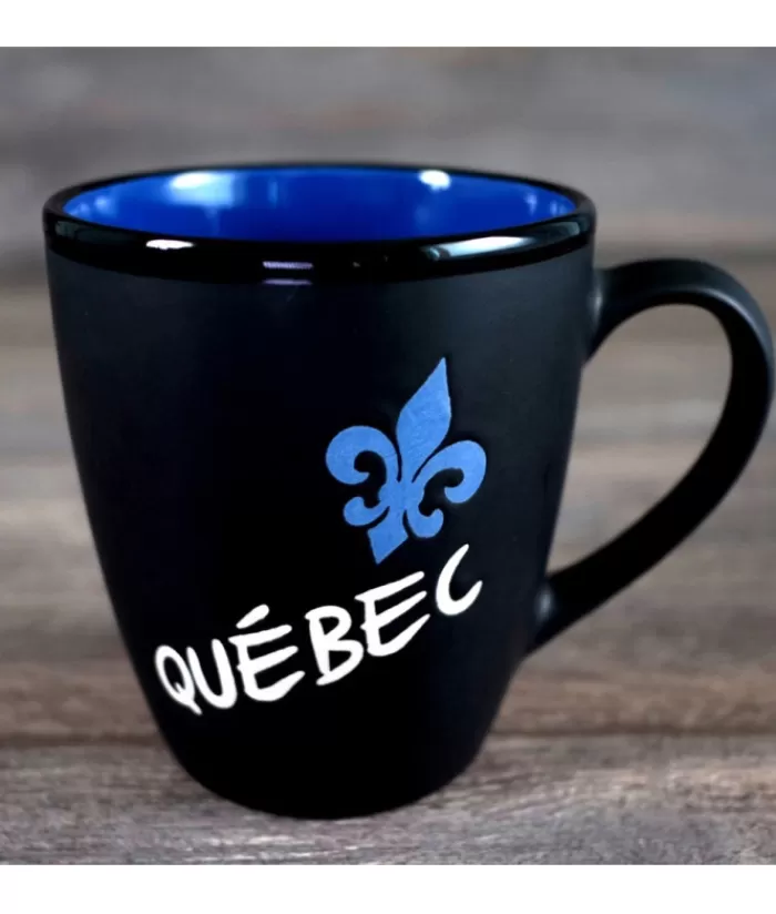 Boutique de Noël Vaisselle Souvenirs*Tall Mug, Souvenir, Fleur De Lys Design