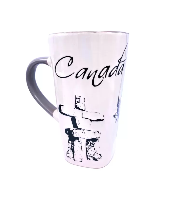 Boutique de Noël Vaisselle Souvenirs*Tall Mug, Souvenir, Inukshuk Design