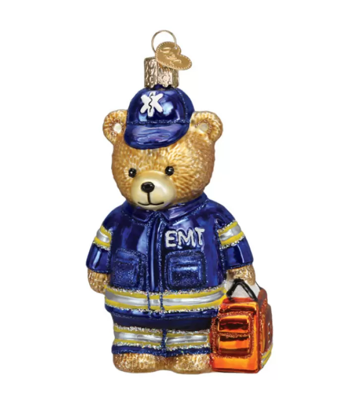 Boutique de Noël Loisirs & Professions*Teddy Bear Glass Ornament