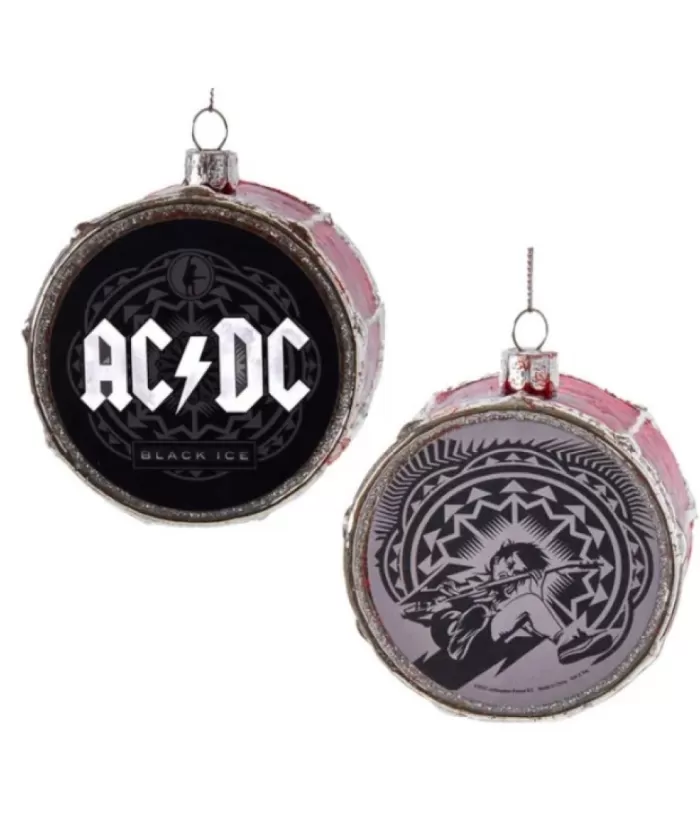 Boutique de Noël Tree Ornament, Ac/Dc'S Classic Drum, "Black Ice"