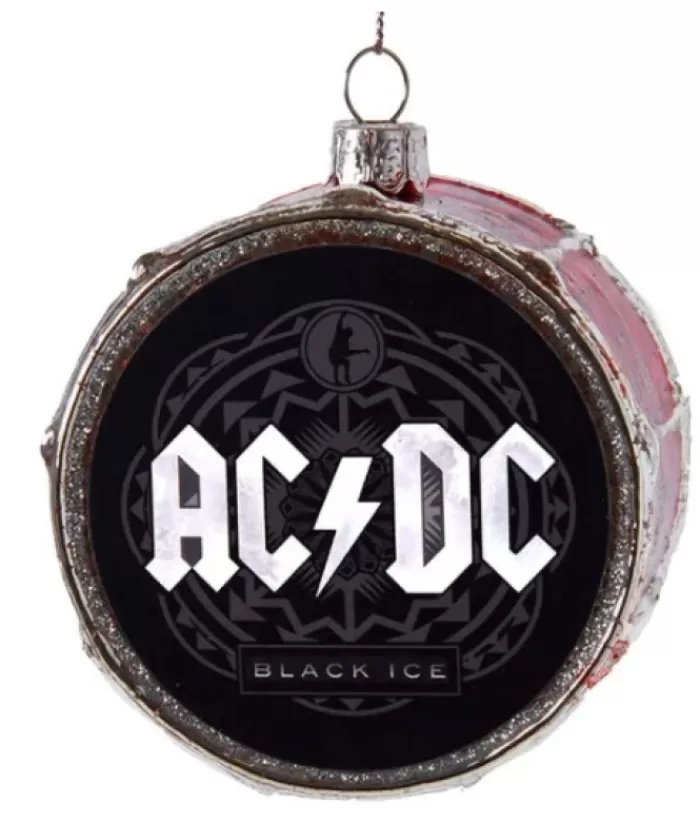 Boutique de Noël Divers*Tree Ornament, Ac/Dc'S Classic Drum, "Black Ice"