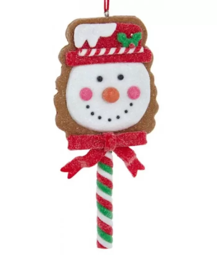 Boutique de Noël Tree Ornament, Gingerbread Snowman, Candy Cane