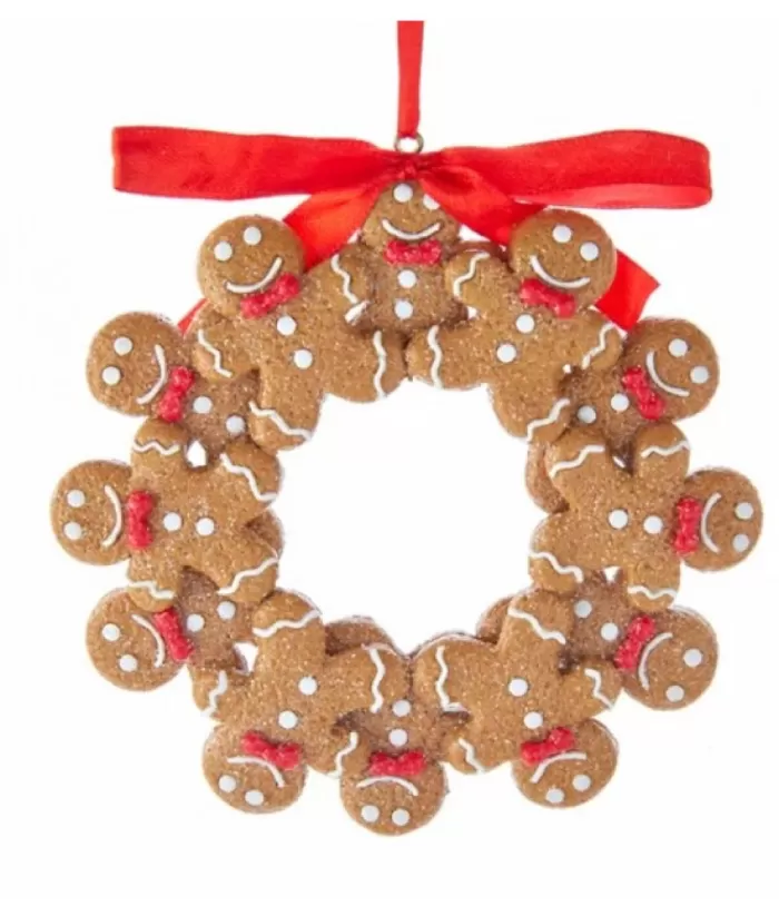 Boutique de Noël Tree Ornament, Gingerbread Wreath