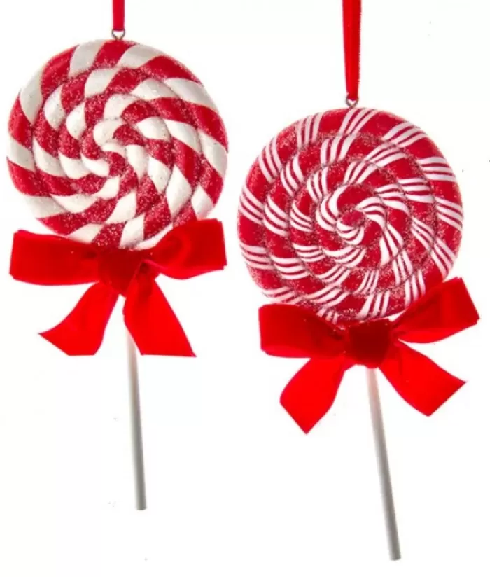 Boutique de Noël Pains D'épices & Bonbons*Tree Ornament, Peppermint Lollipop