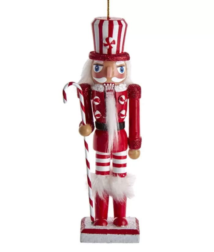 Boutique de Noël Tree Ornament, Peppermint Nutcracker