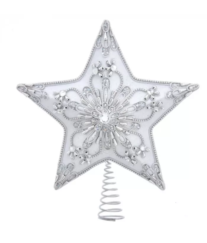 Boutique de Noël Treetop Decoration, Silver Star