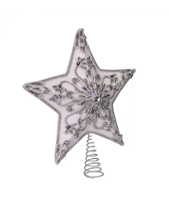 Boutique de Noël Treetop Decoration, Silver Star