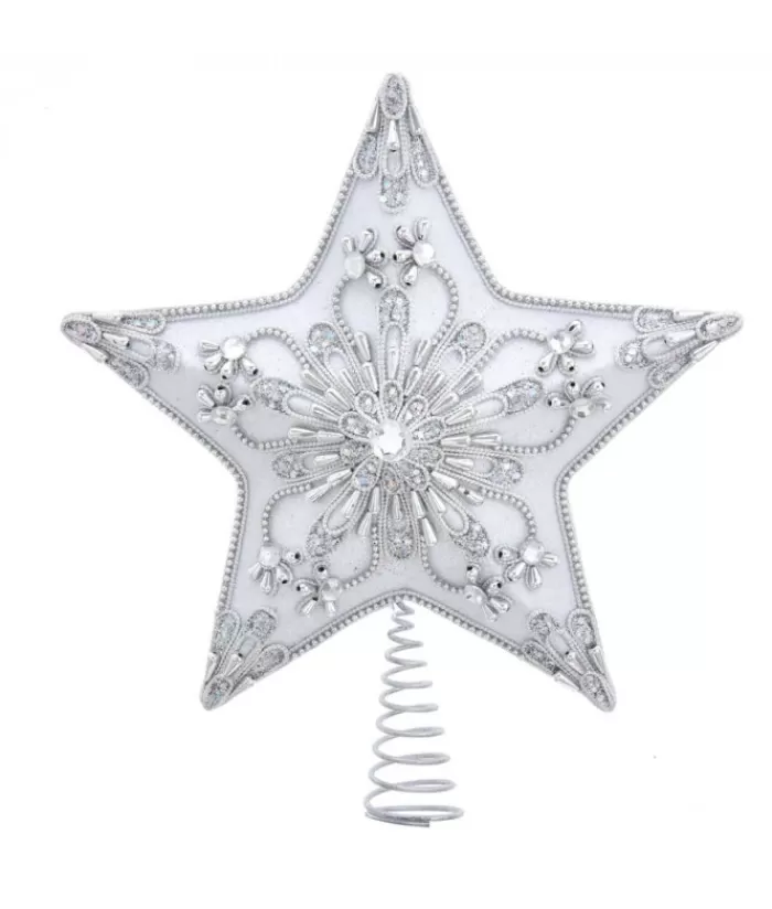 Boutique de Noël Étoiles & Cimes D'Arbre*Treetop Decoration, Silver Star