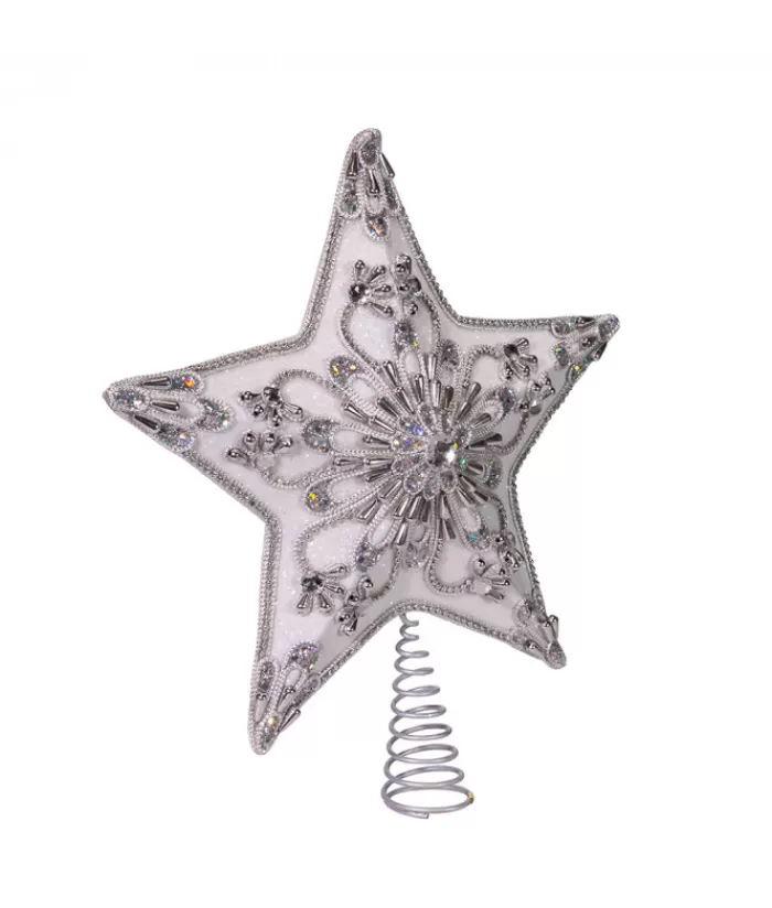 Boutique de Noël Étoiles & Cimes D'Arbre*Treetop Decoration, Silver Star