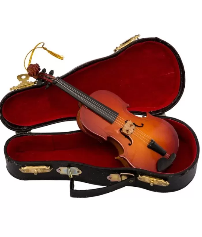 Boutique de Noël Loisirs & Professions*Violin With Protective Black Case, Ornament