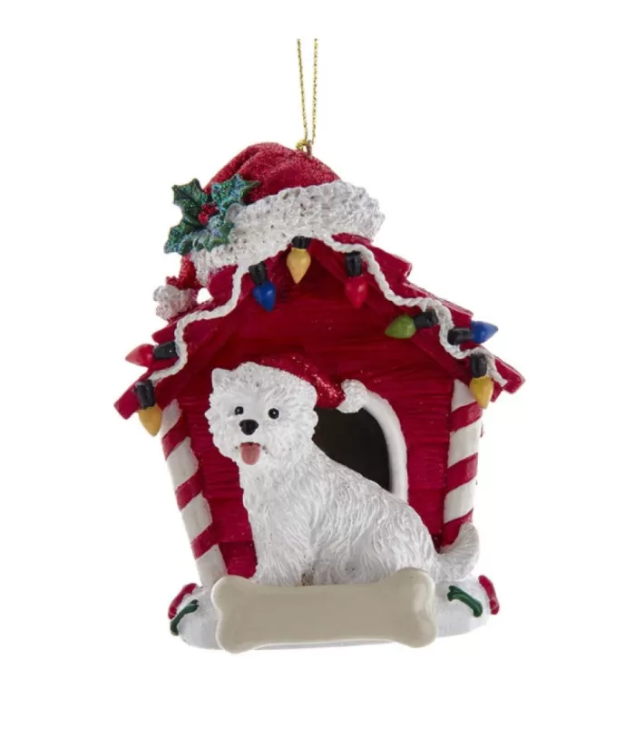 Boutique de Noël West Highland Terrier (Westie) Ornament With Doghouse