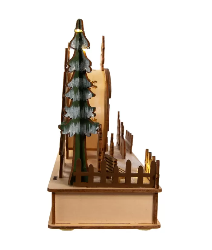 Boutique de Noël Villages Nordiques*Wooden Camper With Santa