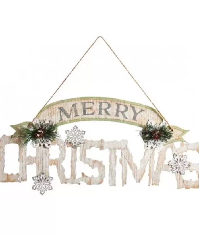 Boutique de Noël Wooden Merry Christmas Sign