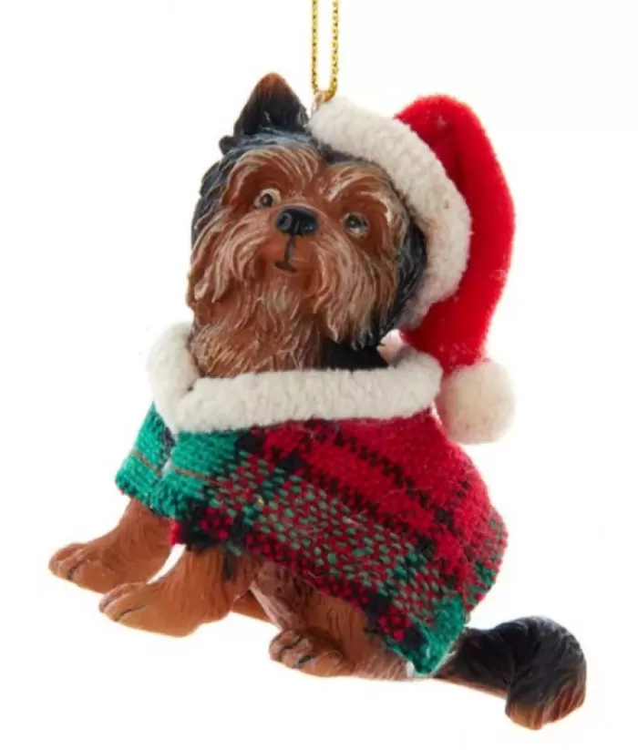 Boutique de Noël Yorkshire Terrier Ornament With Coat