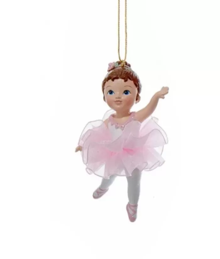 Boutique de Noël Famille & Amitiés*Young Brunette Ballerina Ornament